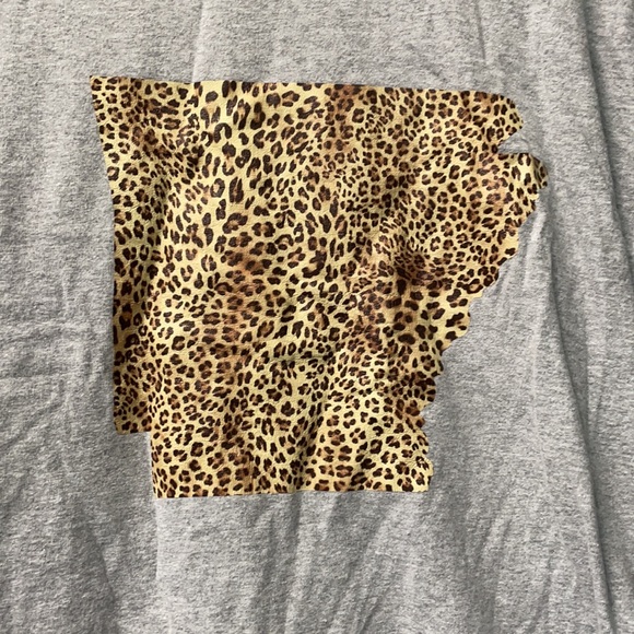 Arkansas leopard baseball tee XL - Picture 3 of 4